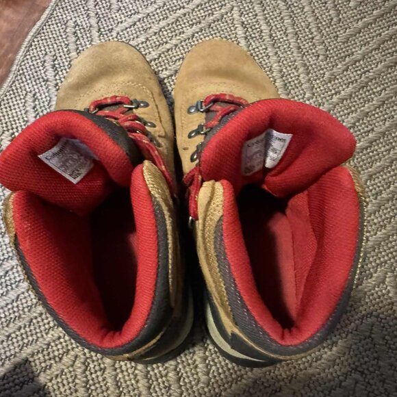 Columbia Women's Newton Ridge Plus Tan/Red Hiking Boots Size 7.5 - Picture 8 of 10